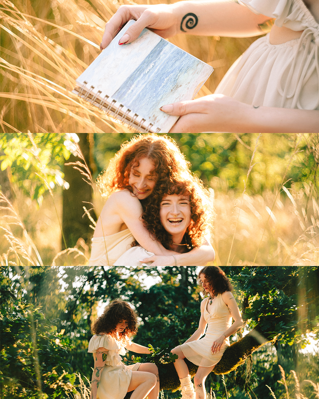 Emotive Creative Portraits of Twin Sisters at Golden Hour — photograph 5 of 20